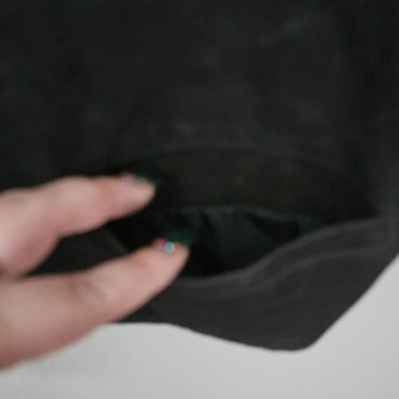 Vintage Black Suede Leather Motorcycle Vest Size Medium - Picture 6 of 10